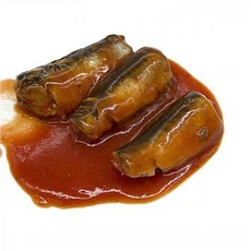Ingeblikte sardines in tomatensaus